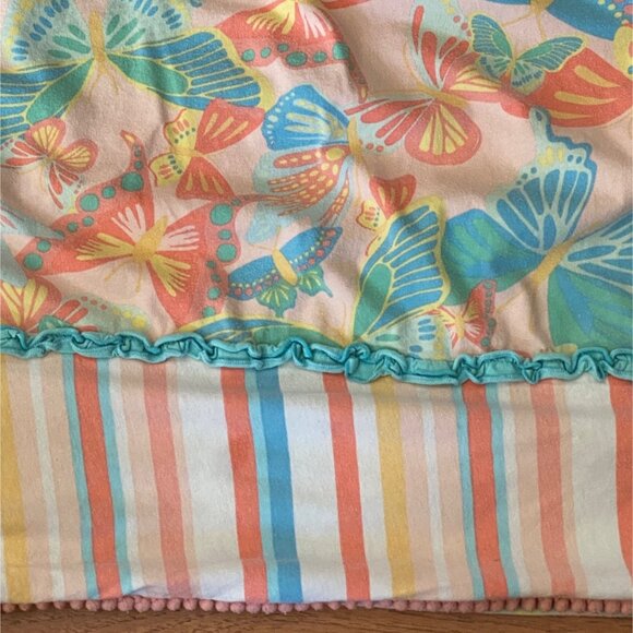 Matilda Jane You Give Me Butterflies Blanket Reversible Quilt Throw 52" X 42" - Picture 6 of 12